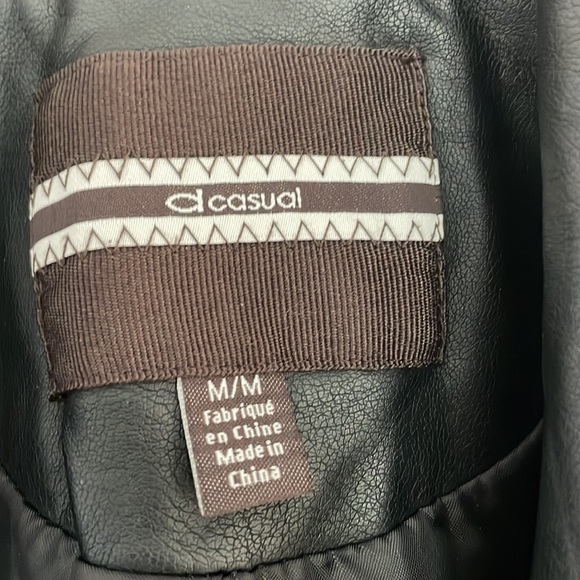 D casual pointe drape-front jacket size M - Picture 4 of 6